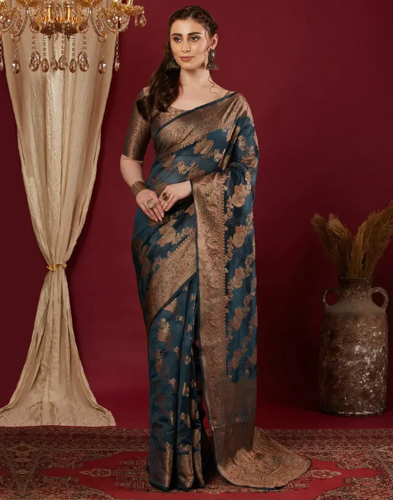 organza saree